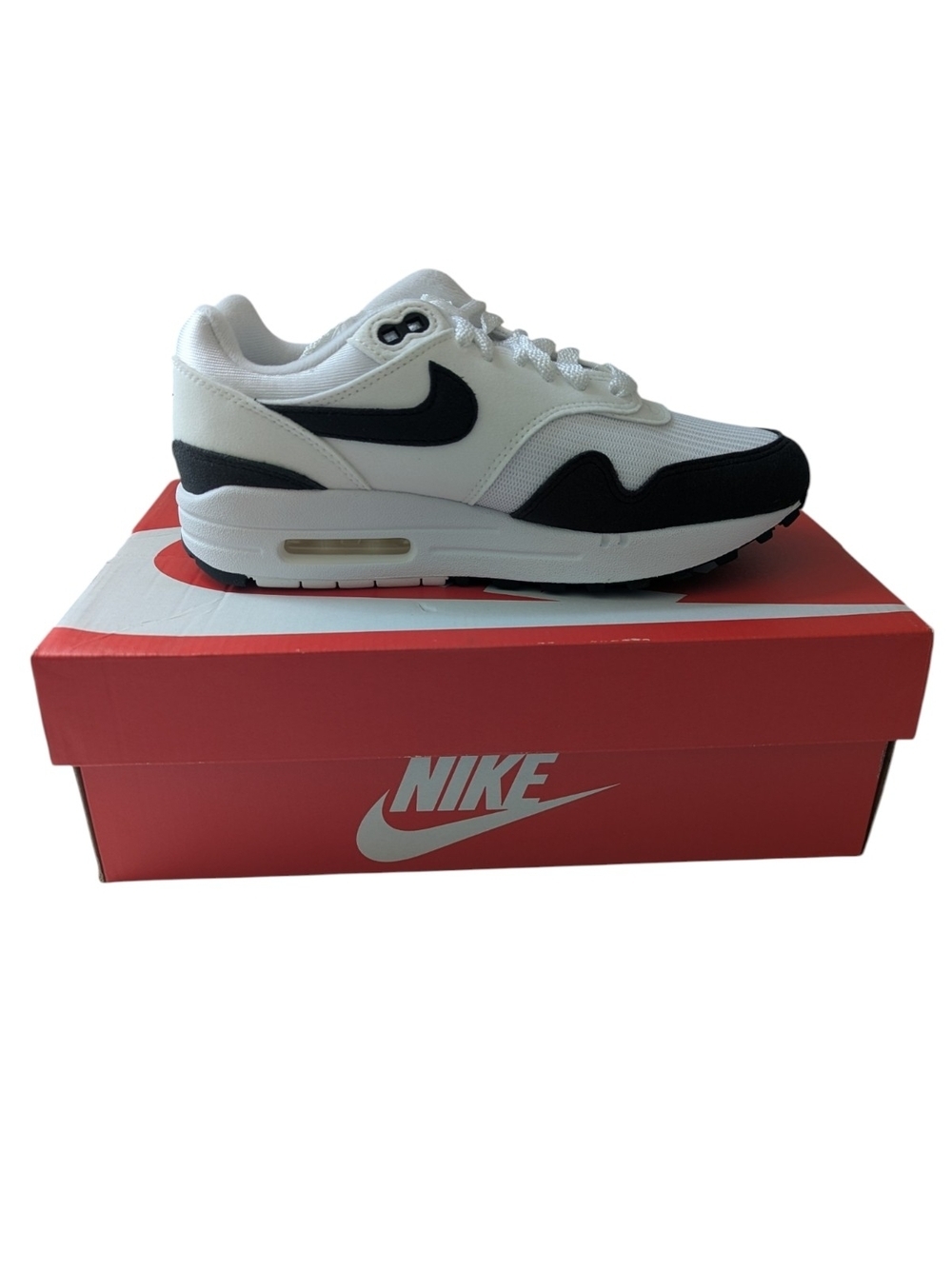 Nike Air Max 1 Women's Size 5.5 White Black Neutral Grey Sneakers DZ2628-102